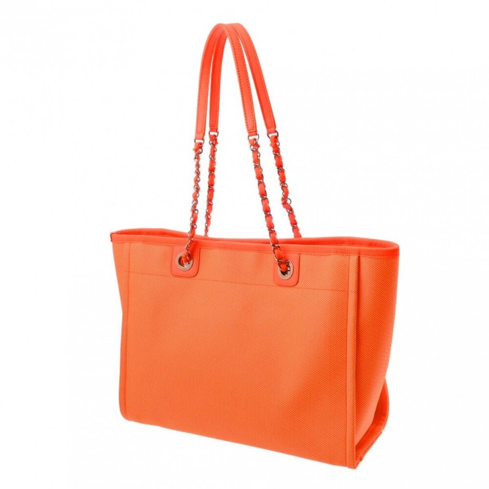 CHANEL Deauville MM Orange / Yellow tote bag 800000133032000 - Picture 2 of 10